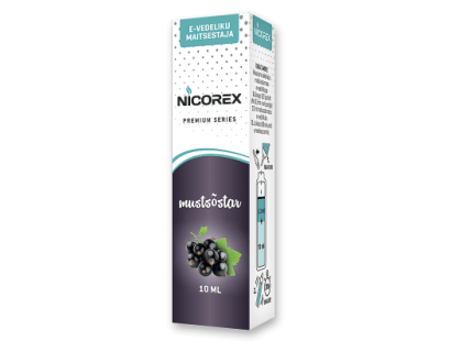 E-vedeliku maitsestaja  MUSTSÕSTAR  "Nicorex Premium"