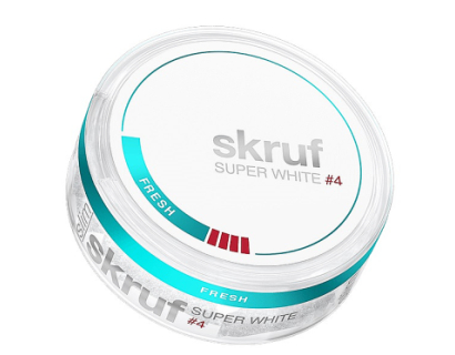 SKRUF Super White #4  SNUS